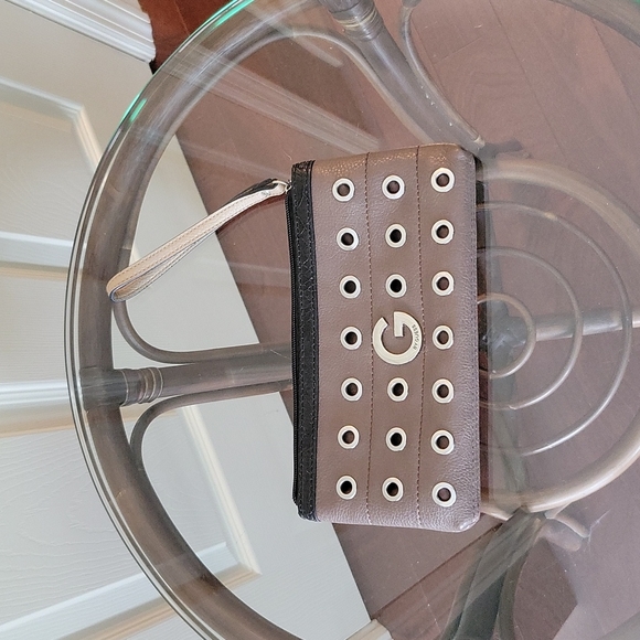 G by Guess Brown and Black Wristlet - Picture 1 of 8